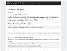 Tablet Screenshot of caffeinatedcode.com